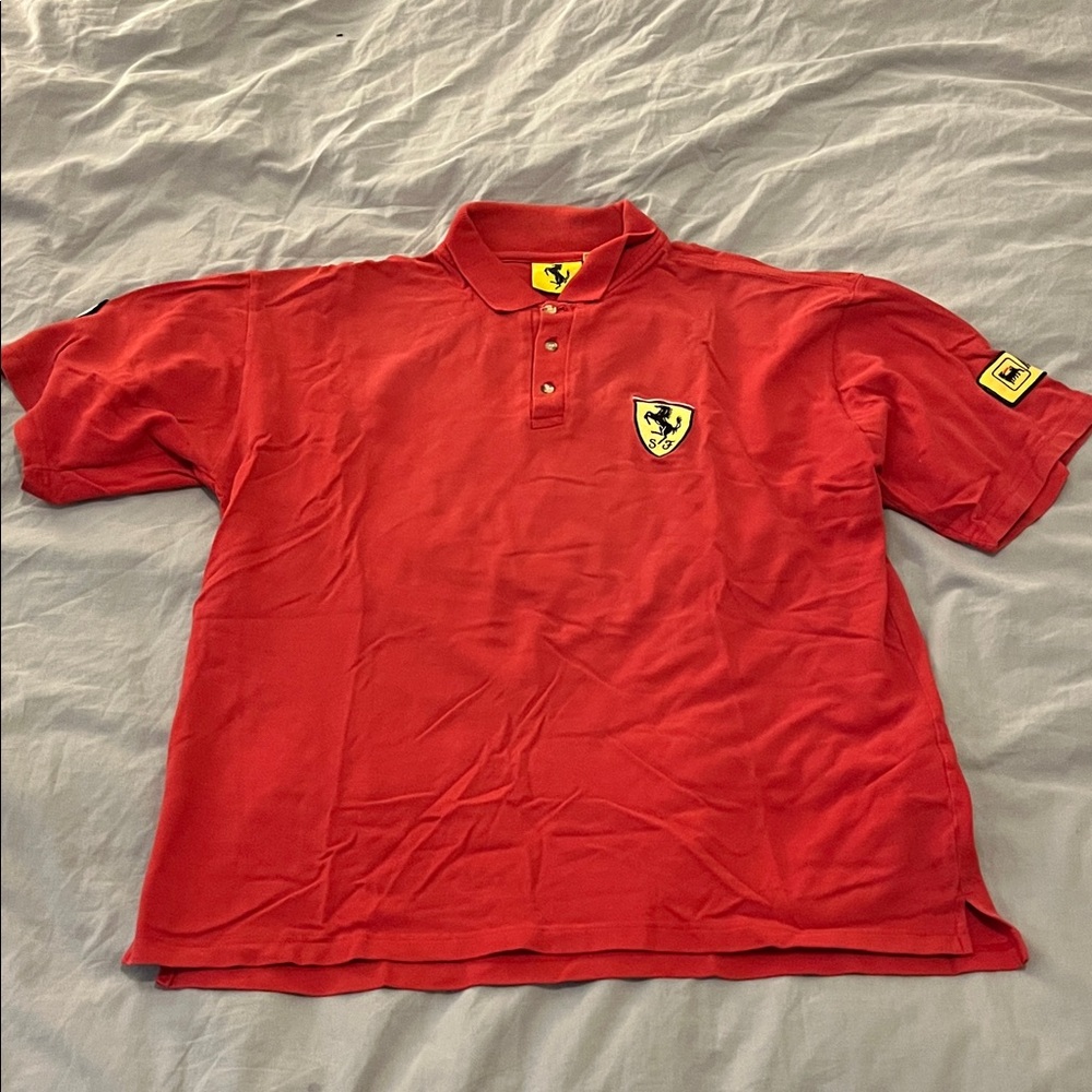Ferrari Red Polo with Iconic Emblem